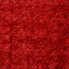 14 feet x 29" Red Raised Roses Satin Table Skirt