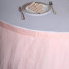 17 feet x 29" Blush Tutu Multi Layers Tulle Table Skirt