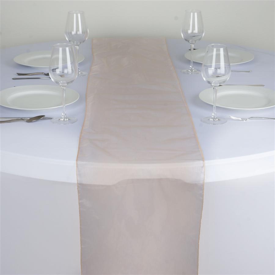 14x108 in Organza Table Top Runner Wedding Party Linens