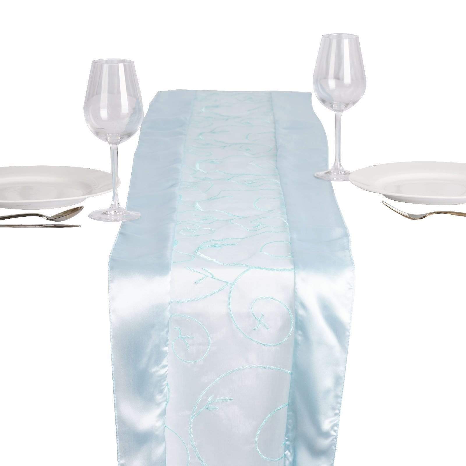 Embroidered Organza Table Runner
