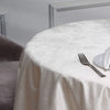 54x54 in Ivory Square Premium Velvet Table Overlay