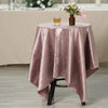 54x54 in Dusty Rose Square Premium Velvet Table Overlay