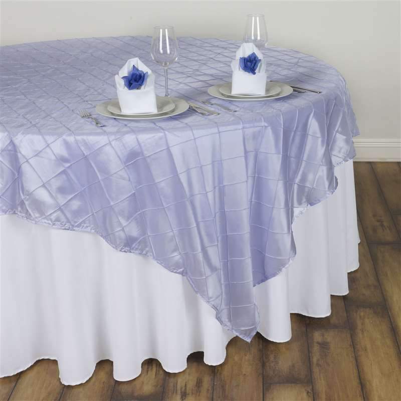 60 inch Pintuck Fancy Overlay - Lavender