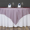 60 inch Burgundy Square Organza Table Overlay