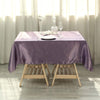 60 inch Square Satin Table Overlay - Purple