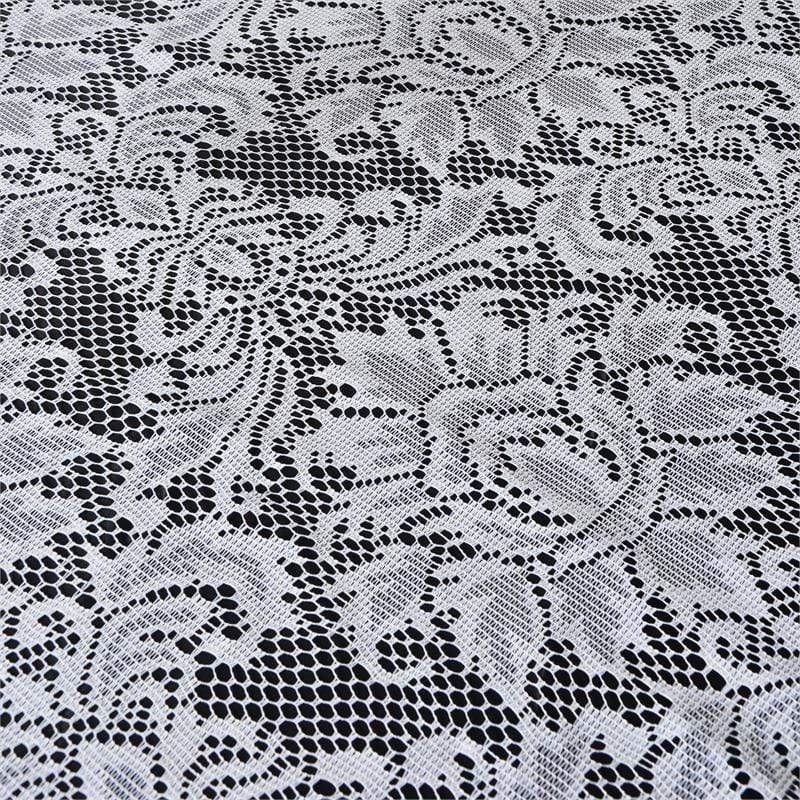 72 inch White Lace Table Overlay