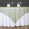 72 inch Willow Green Organza Table Overlay
