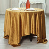 72x72 in Gold Square Premium Velvet Table Overlay