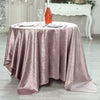 72x72 in Dusty Rose Square Premium Velvet Table Overlay