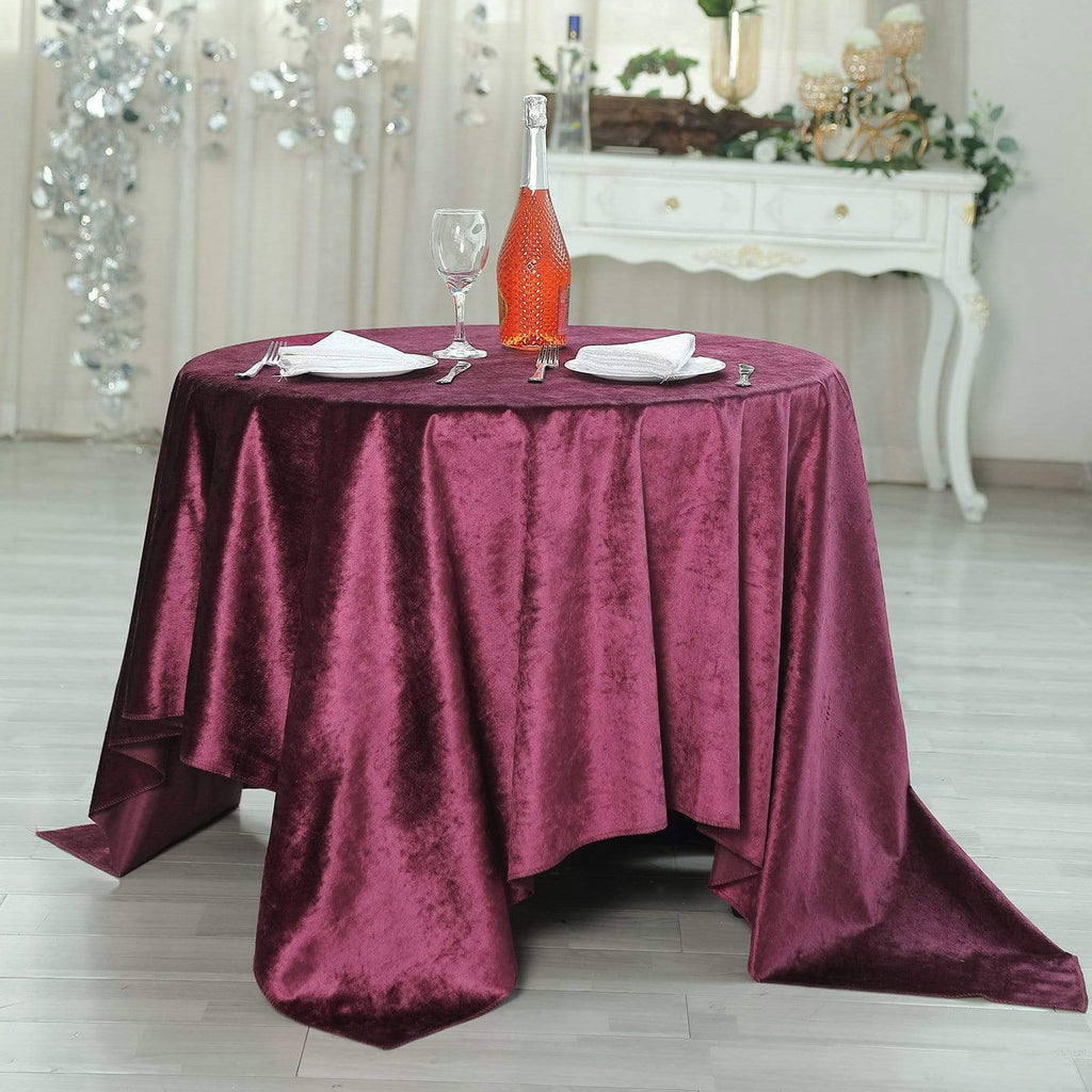 72x72 in Purple Square Premium Velvet Table Overlay