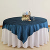 72x72 in Navy Blue Square Premium Velvet Table Overlay