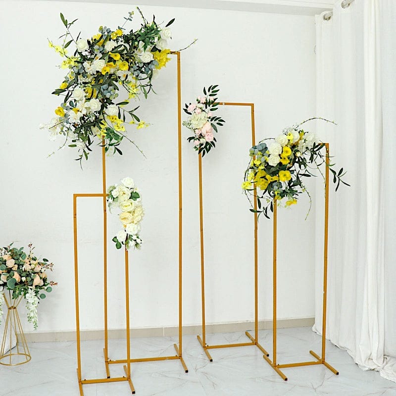 Frames Wedding Backdrop 6.5ft X 6.5ft Shiny Gold Arch Frame Wedding