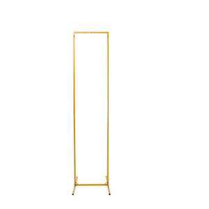 Gold Metal Floral Display Frame Rectangle Backdrop Stand Wedding Arch ...