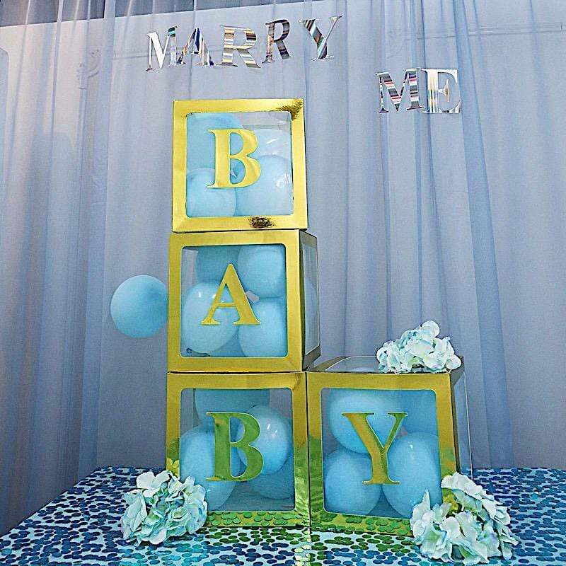 2 pcs 12 in Transparent Balloon Boxes Party Decorations