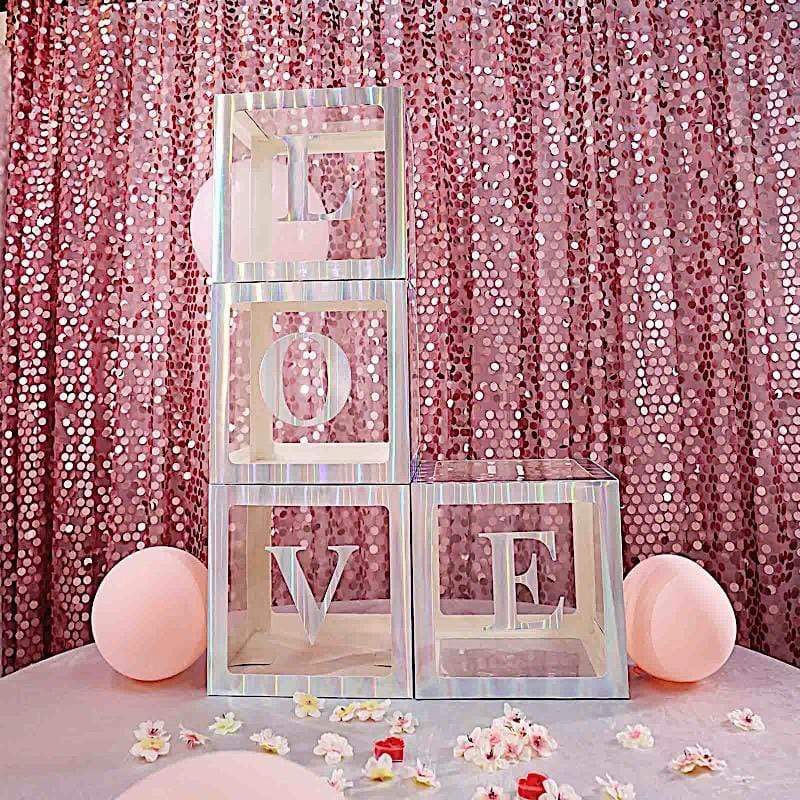 2 pcs 12 in Transparent Balloon Boxes Party Decorations