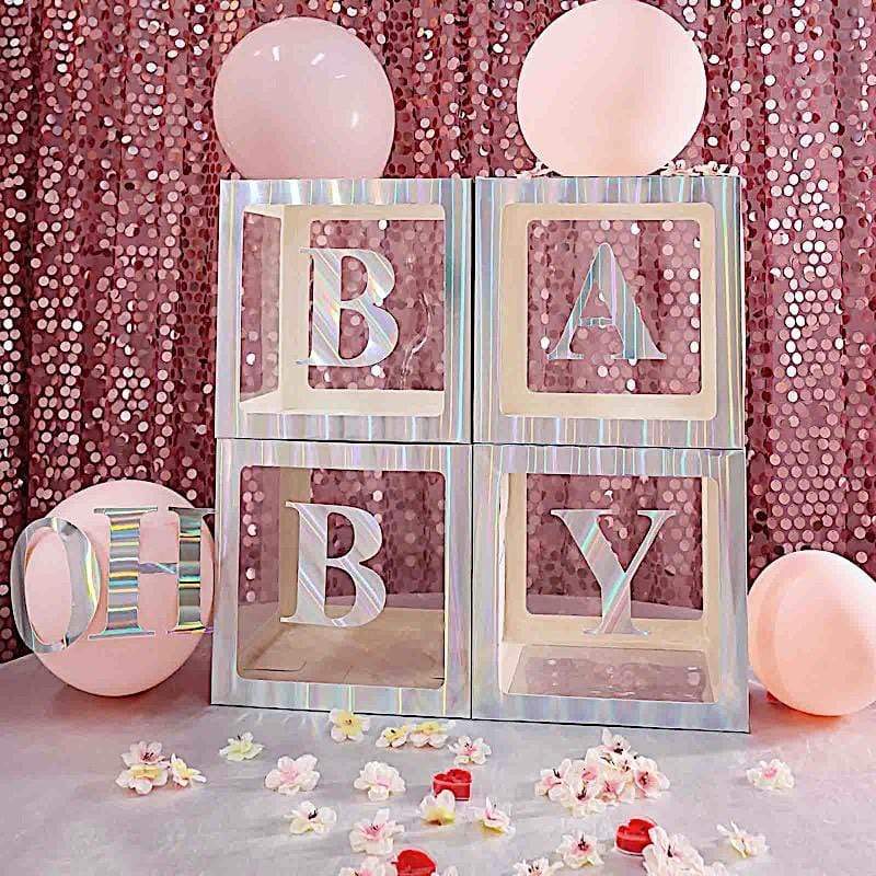 2 pcs 12 in Transparent Balloon Boxes Party Decorations