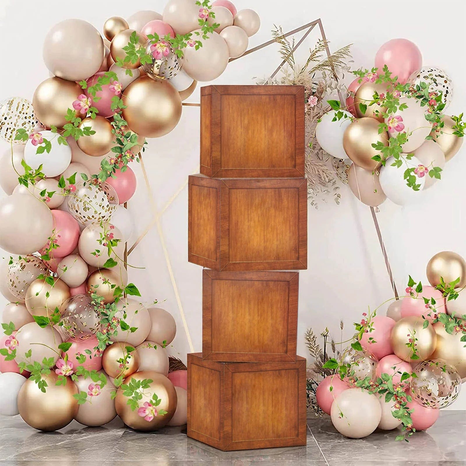 2 pcs 12 in Transparent Balloon Boxes Party Decorations