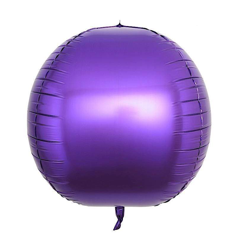 2 pcs 18 in 4D Round Balls Orbs Mylar Foil Balloons