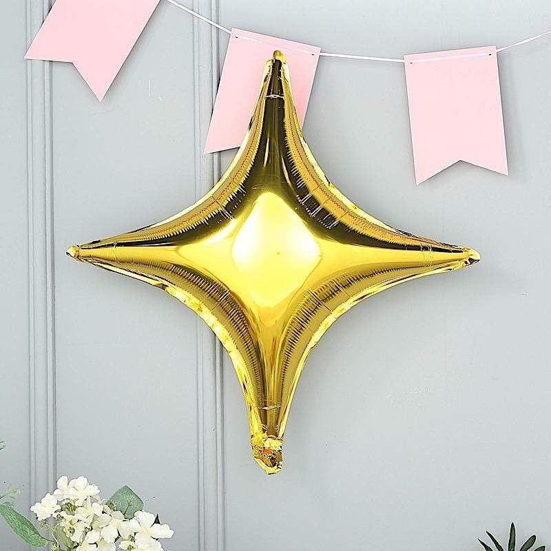 3 pcs 23x23 in Star Mylar Foil Balloons