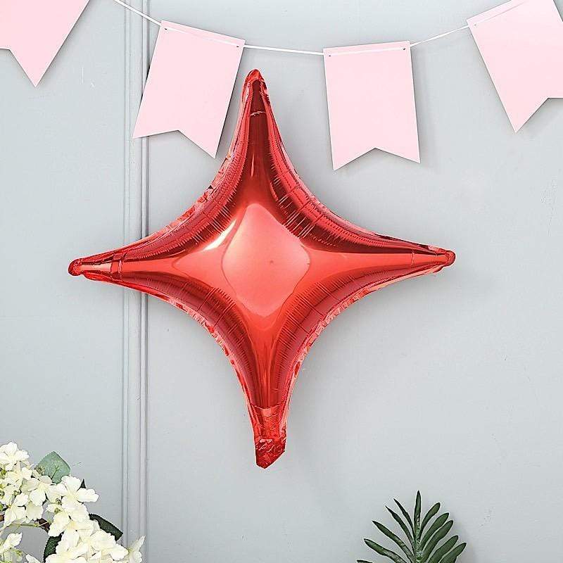 3 pcs 23x23 in Star Mylar Foil Balloons