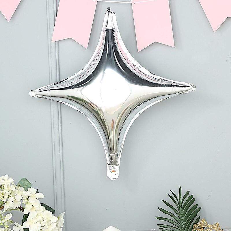 3 pcs 23x23 in Star Mylar Foil Balloons