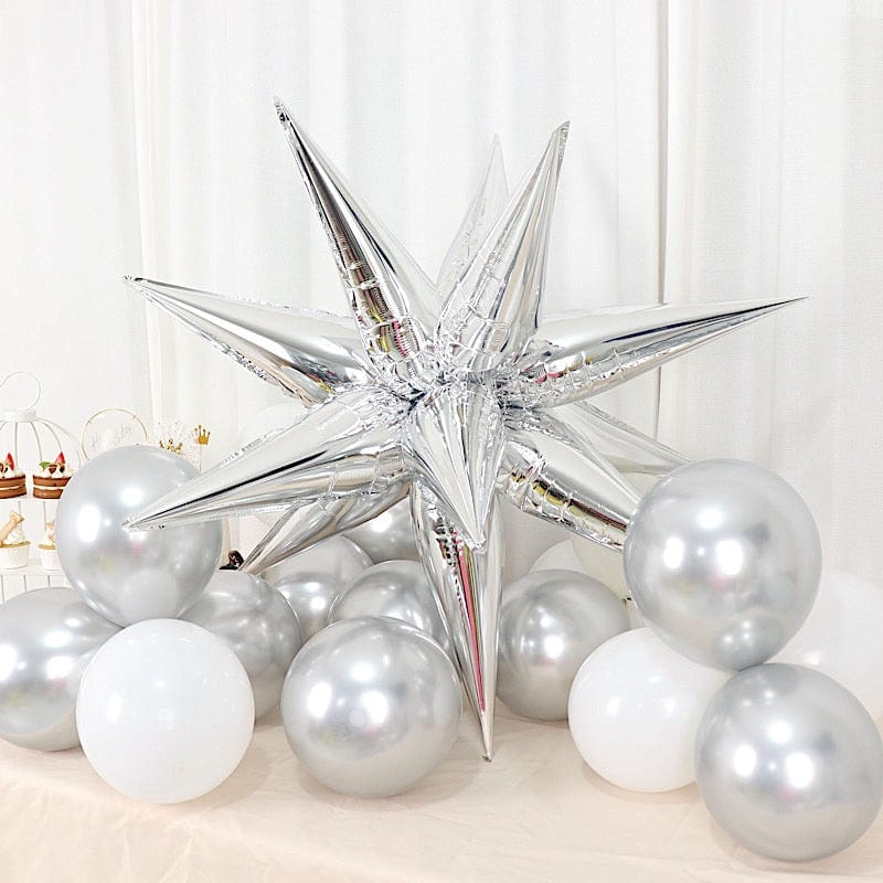 36 Metallic Mylar Foil DIY Starburst Cone Party Balloons Kit