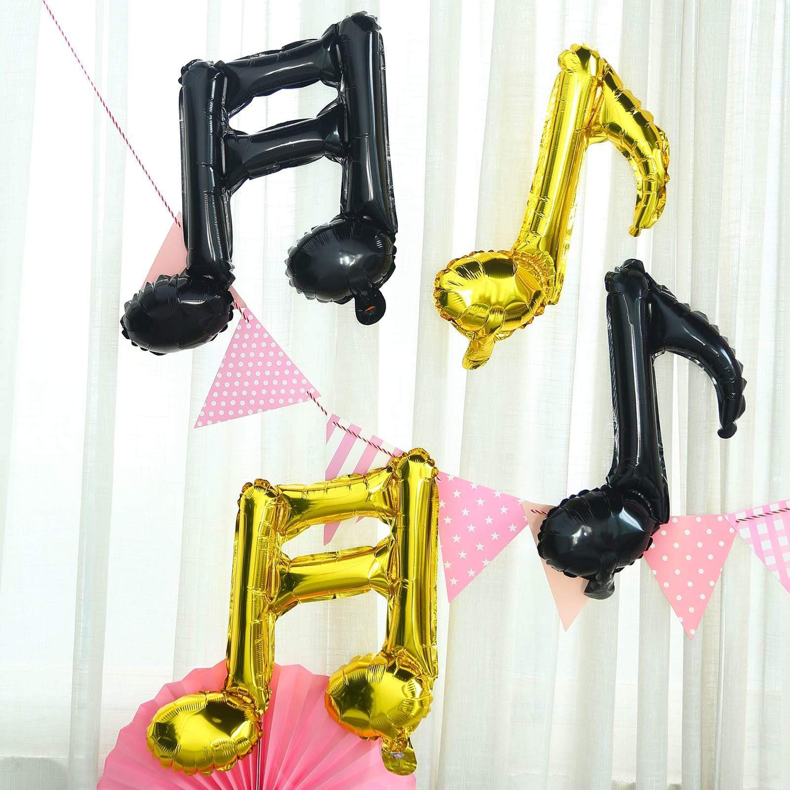 6 pcs Music Notes Mylar Foil Balloons