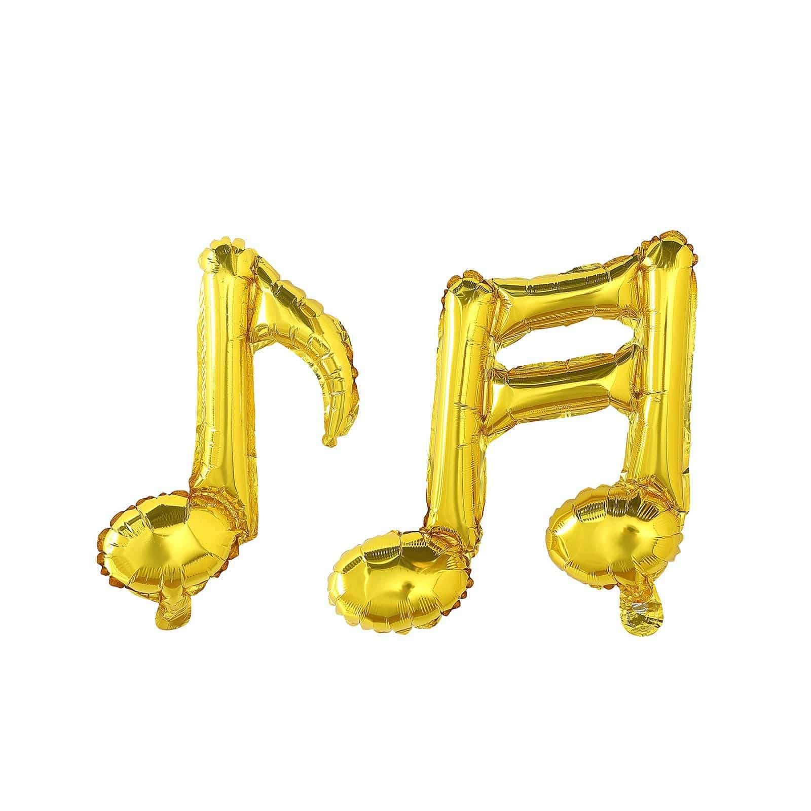 6 pcs Music Notes Mylar Foil Balloons