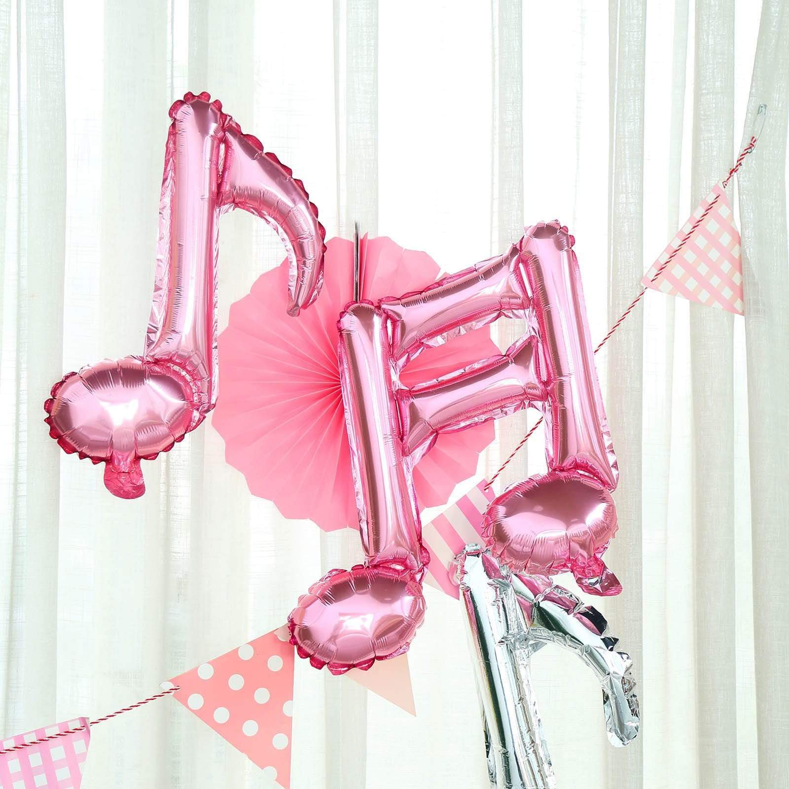 6 pcs Music Notes Mylar Foil Balloons