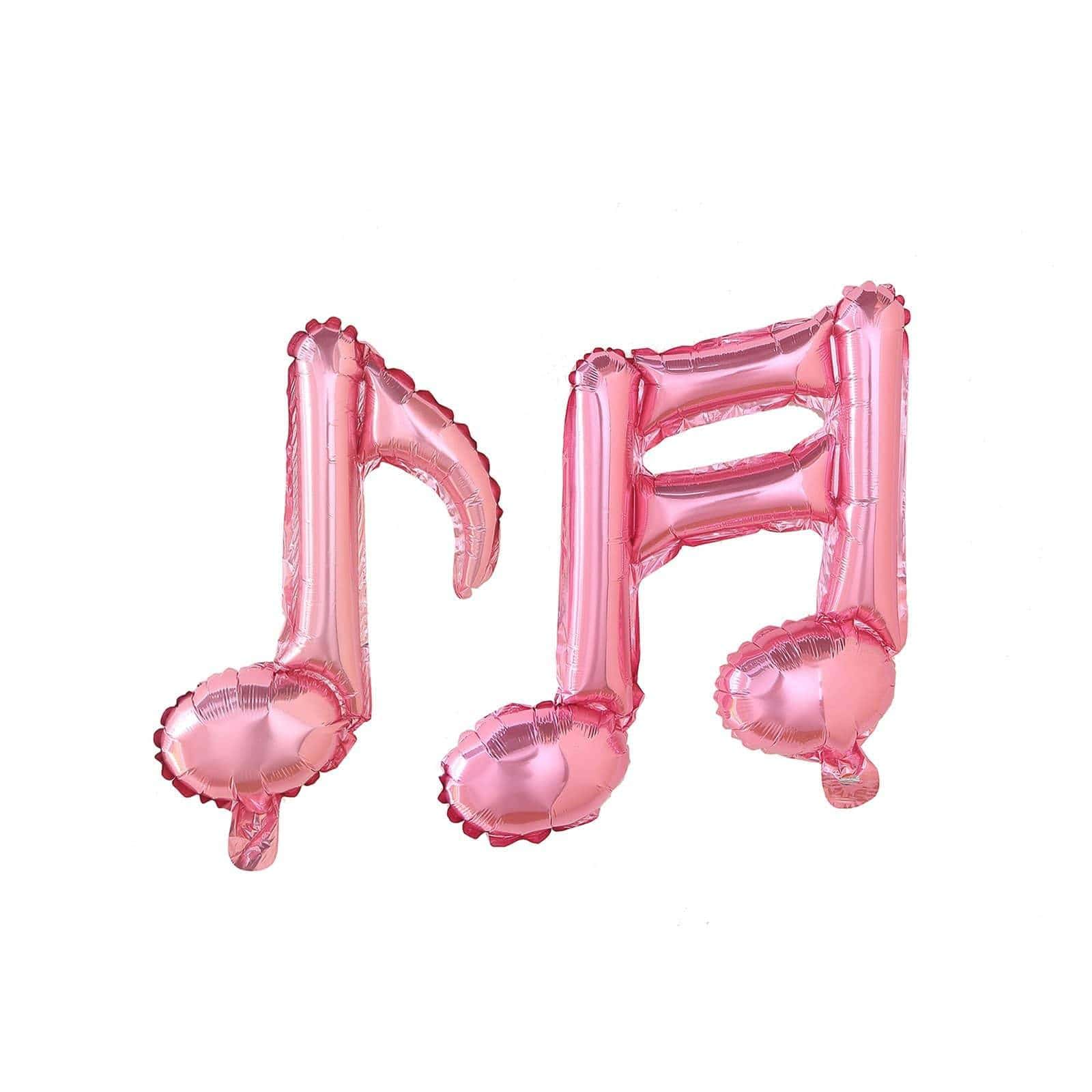 6 pcs Music Notes Mylar Foil Balloons