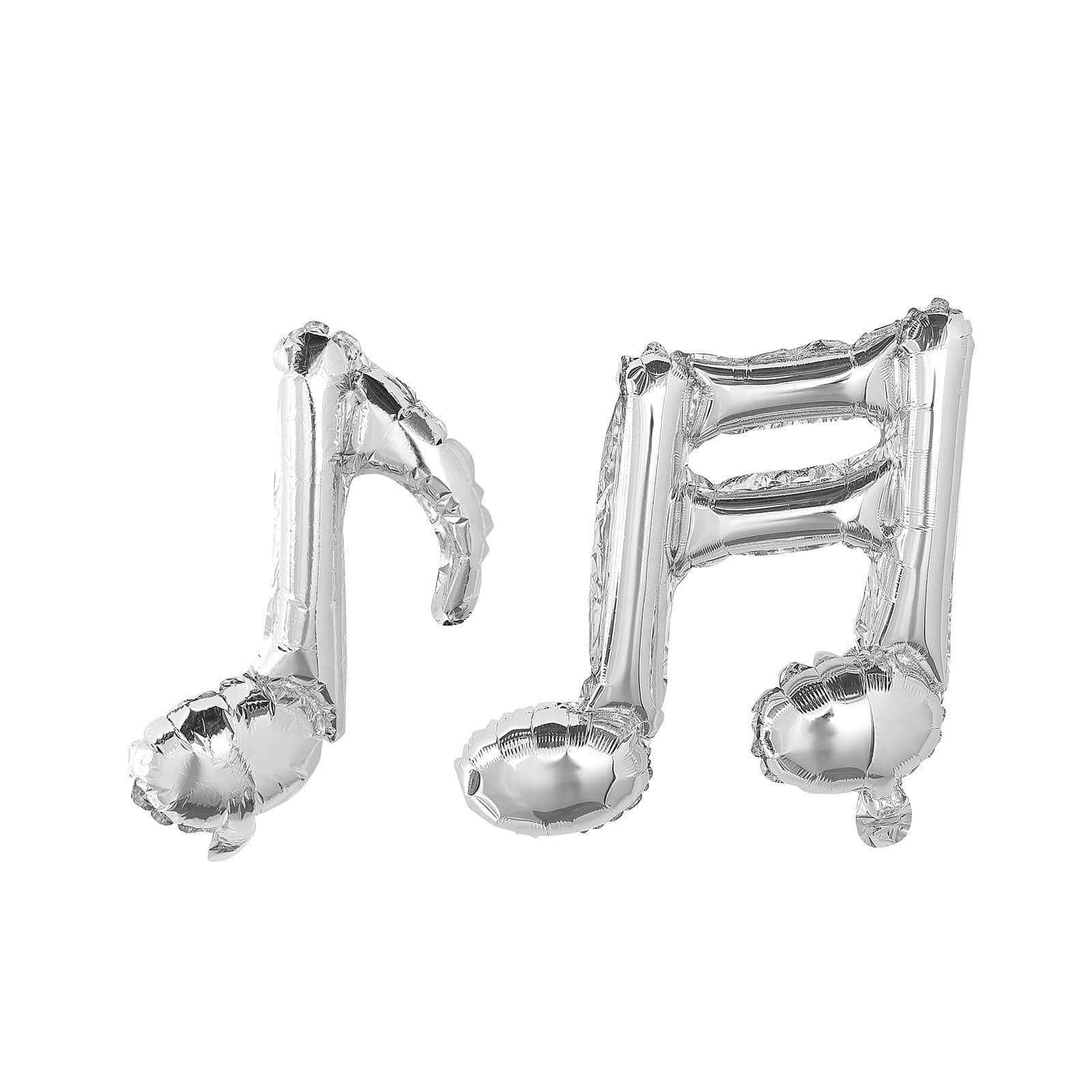 6 pcs Music Notes Mylar Foil Balloons