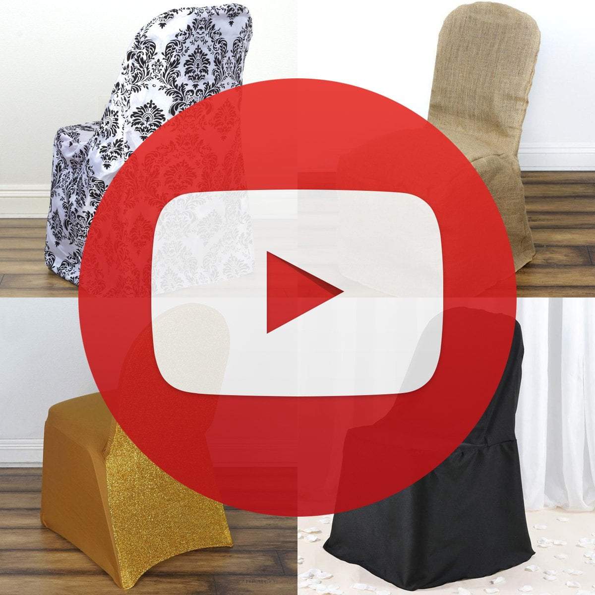 Polyester Square Banquet Chivari Chair Cover