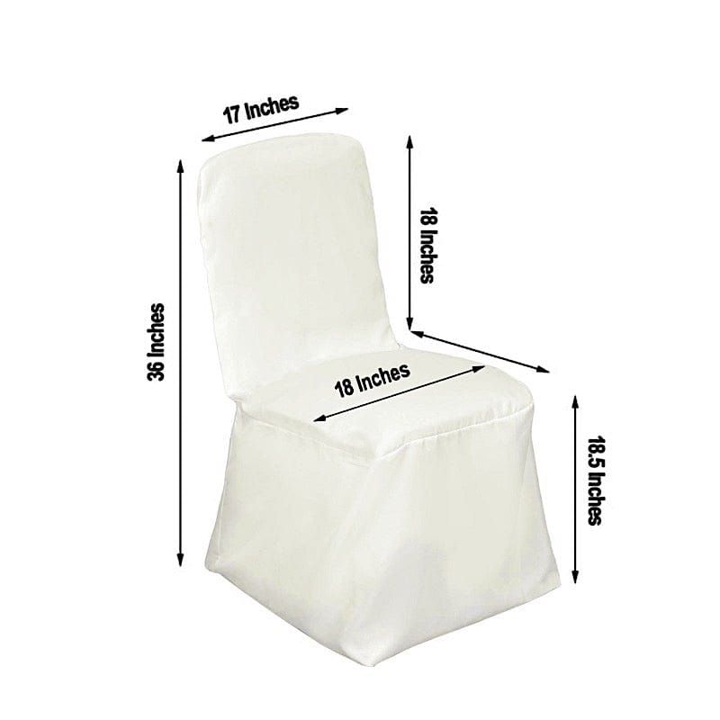Polyester Square Banquet Chivari Chair Cover