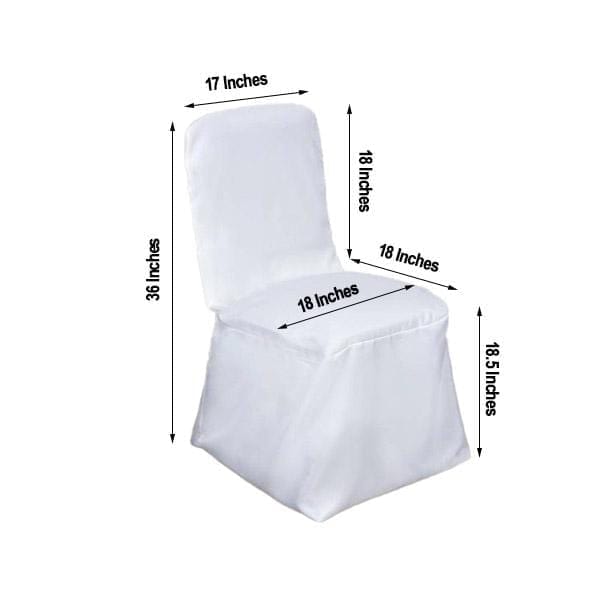 Polyester Square Banquet Chivari Chair Cover