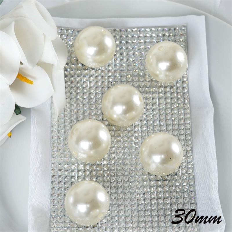 10 mm or 0.39 Loose Beads Faux Pearls White