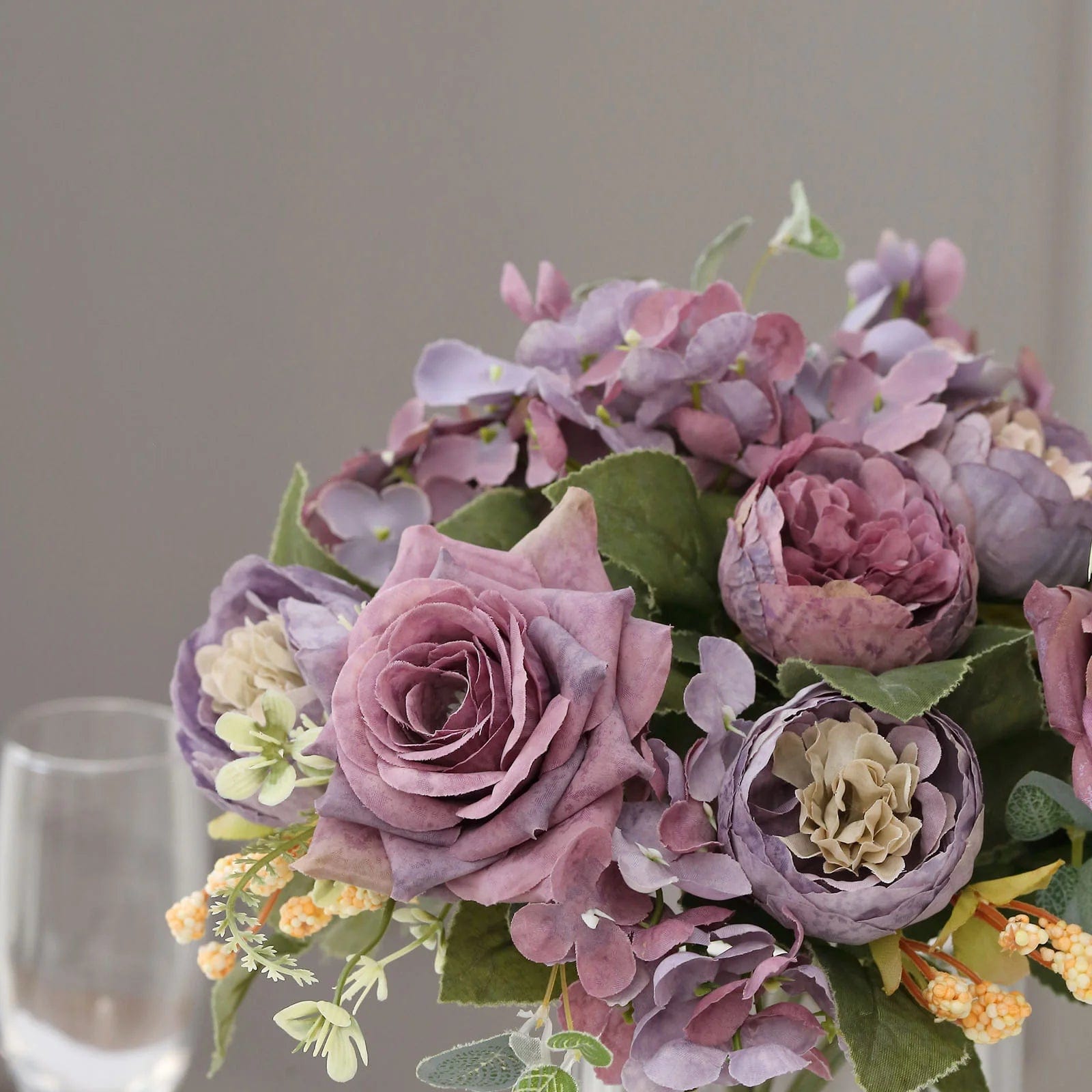 2 Bouquets 12 in Assorted Artificial Flowers Silk Floral Bushes