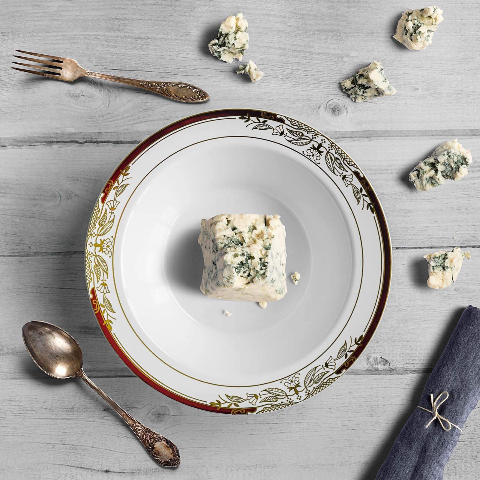 10 pcs 12 oz Disposable White Plastic Bowls