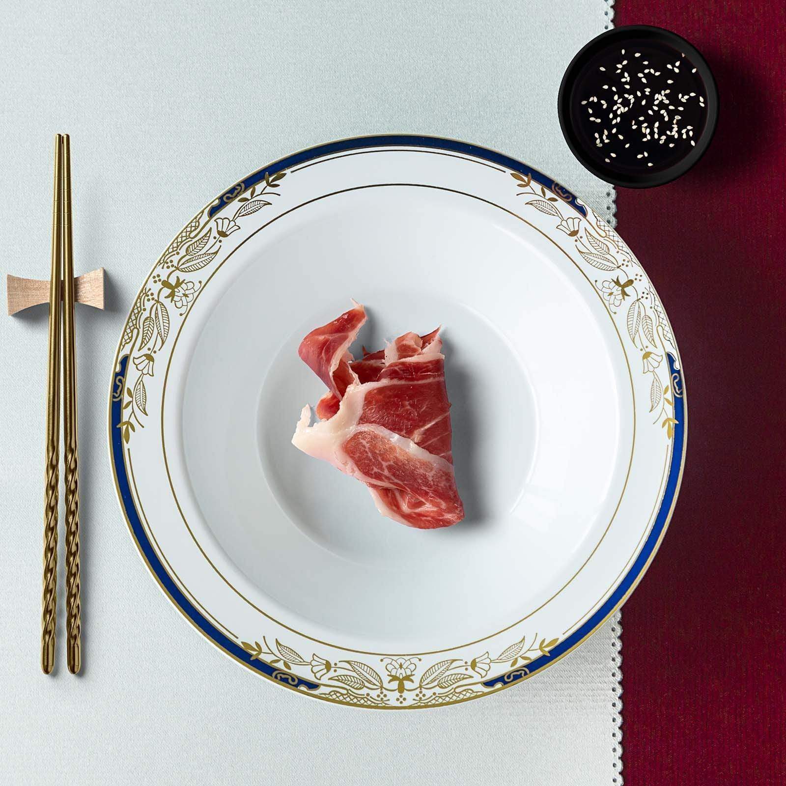 10 pcs 12 oz Disposable White Plastic Bowls