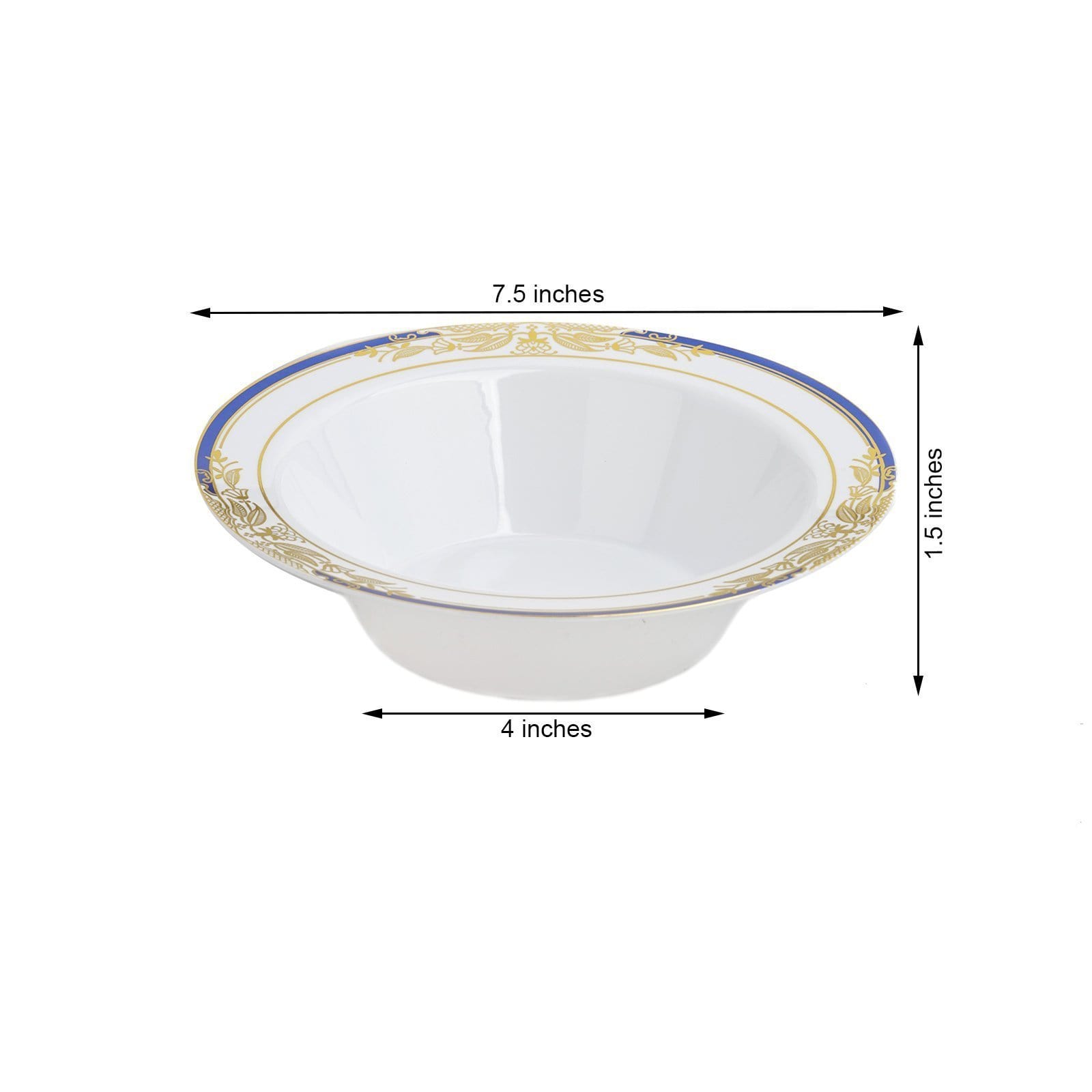 10 pcs 12 oz Disposable White Plastic Bowls