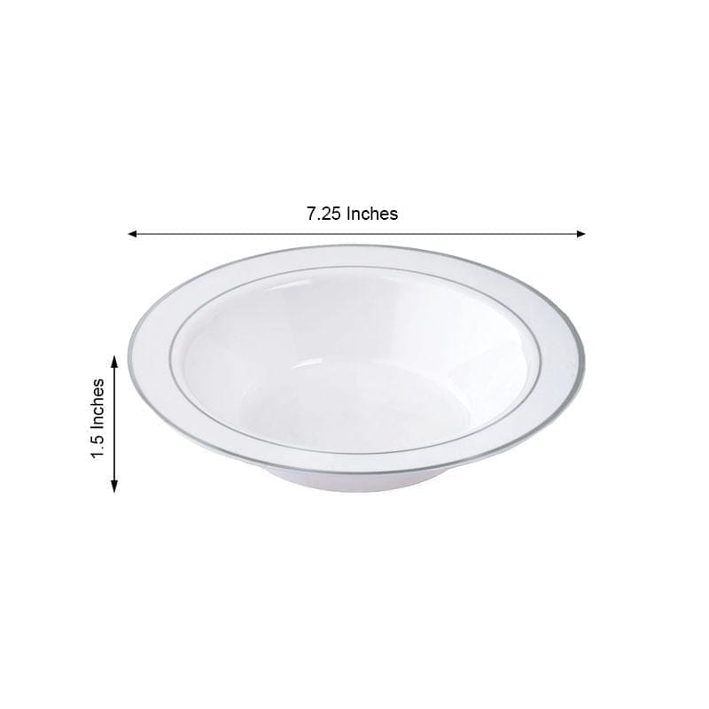 10 pcs 12 oz. Rim Round Disposable Plastic Party Bowls