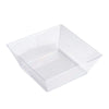 12 pcs 10 oz. Clear Plastic Square Disposable Bowls