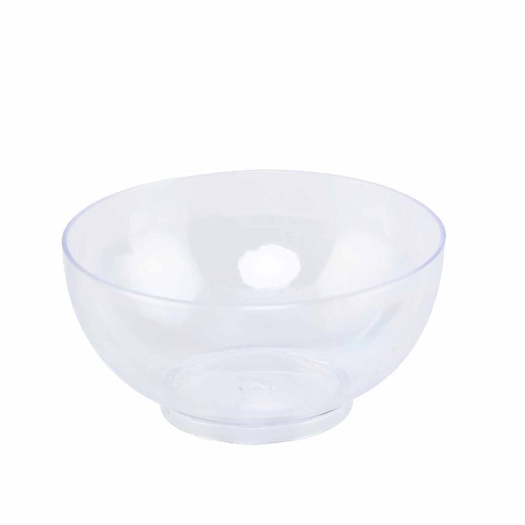 24 pcs 2 oz. Clear Plastic Mini Round Disposable Bowls