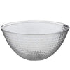 4 pcs 2 qt Disposable Textured Clear Plastic Serving Bowls