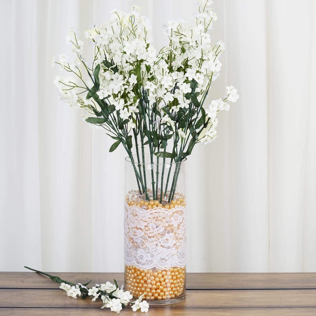 Silk Blooms Faux Babys Breath Heads For Home And Event Decor In