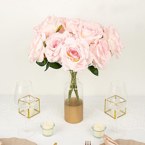 Balsacircle 500 Silk Rose Petals - Wedding Ceremony Flower Scatter Tables Decorations Bulk Supplies Wholesale, Pink