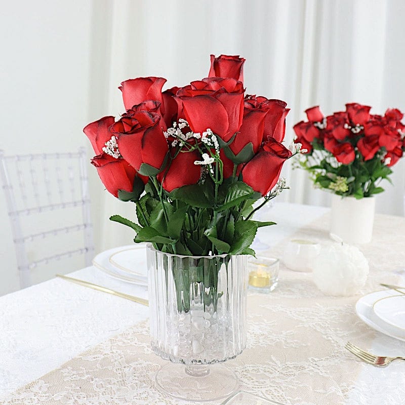 84 Silk Rose Buds Fake Flowers DIY Wedding Centerpieces