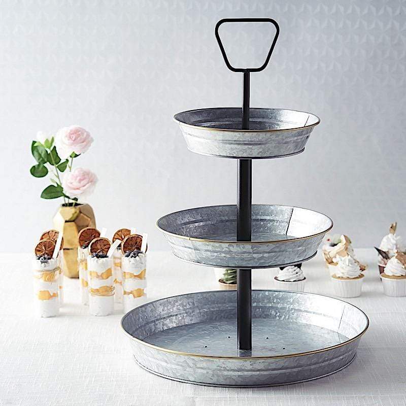 Amazon.com: Yarlung Set of 3 Metal Cake Stands, 8/10/12 Inch Pillar Style  Cupcake Display Stands Dessert Trays Pie Plates for Wedding, Party,  Birthday, Gatherings, White : Home & Kitchen