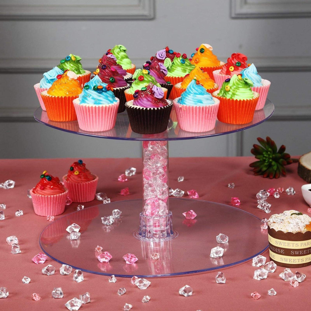 7 Tiers Clear Wedding Party Cup CAKE Stand Set Supply