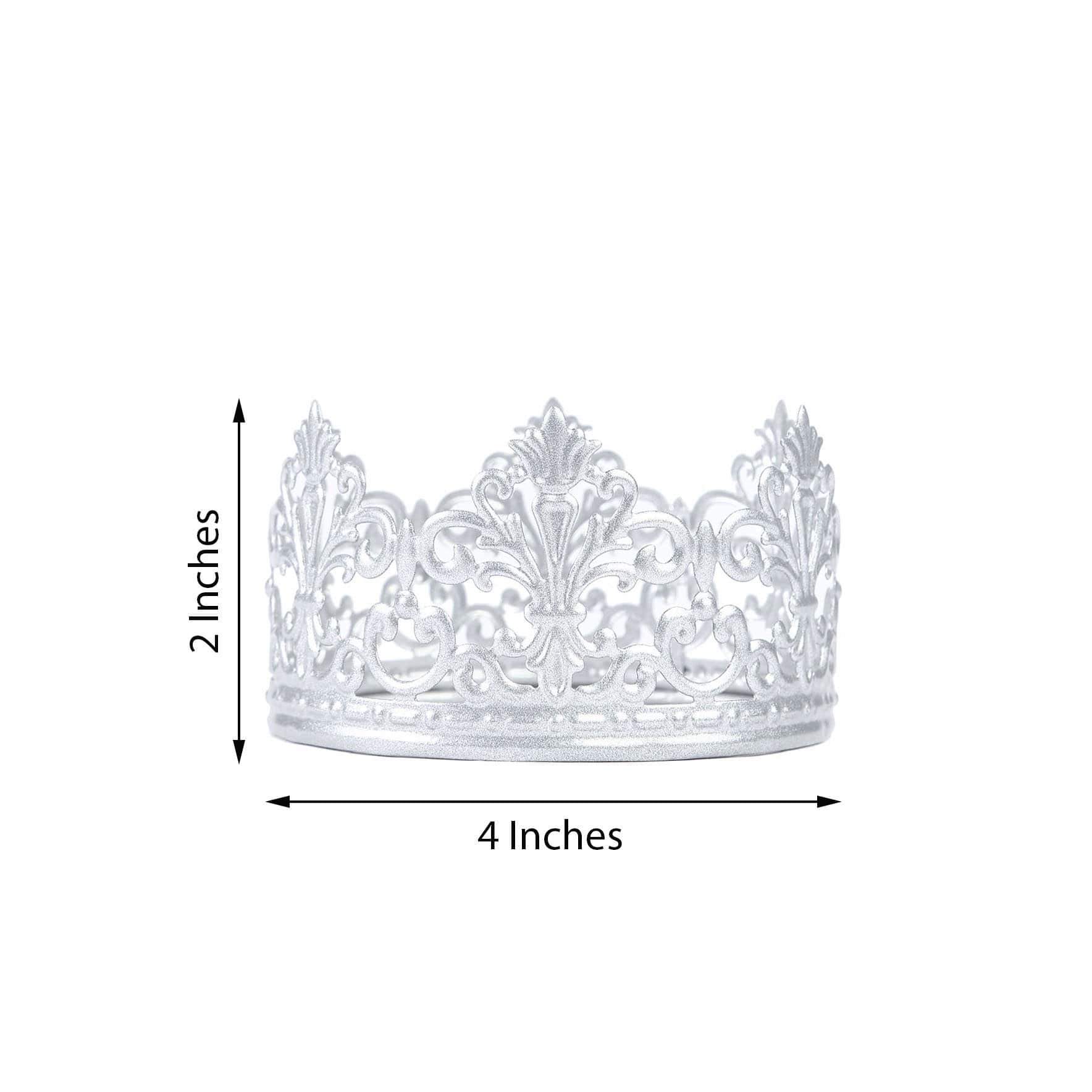 Metal Crown Cake Topper Princess Kids Birthday Party Decorations