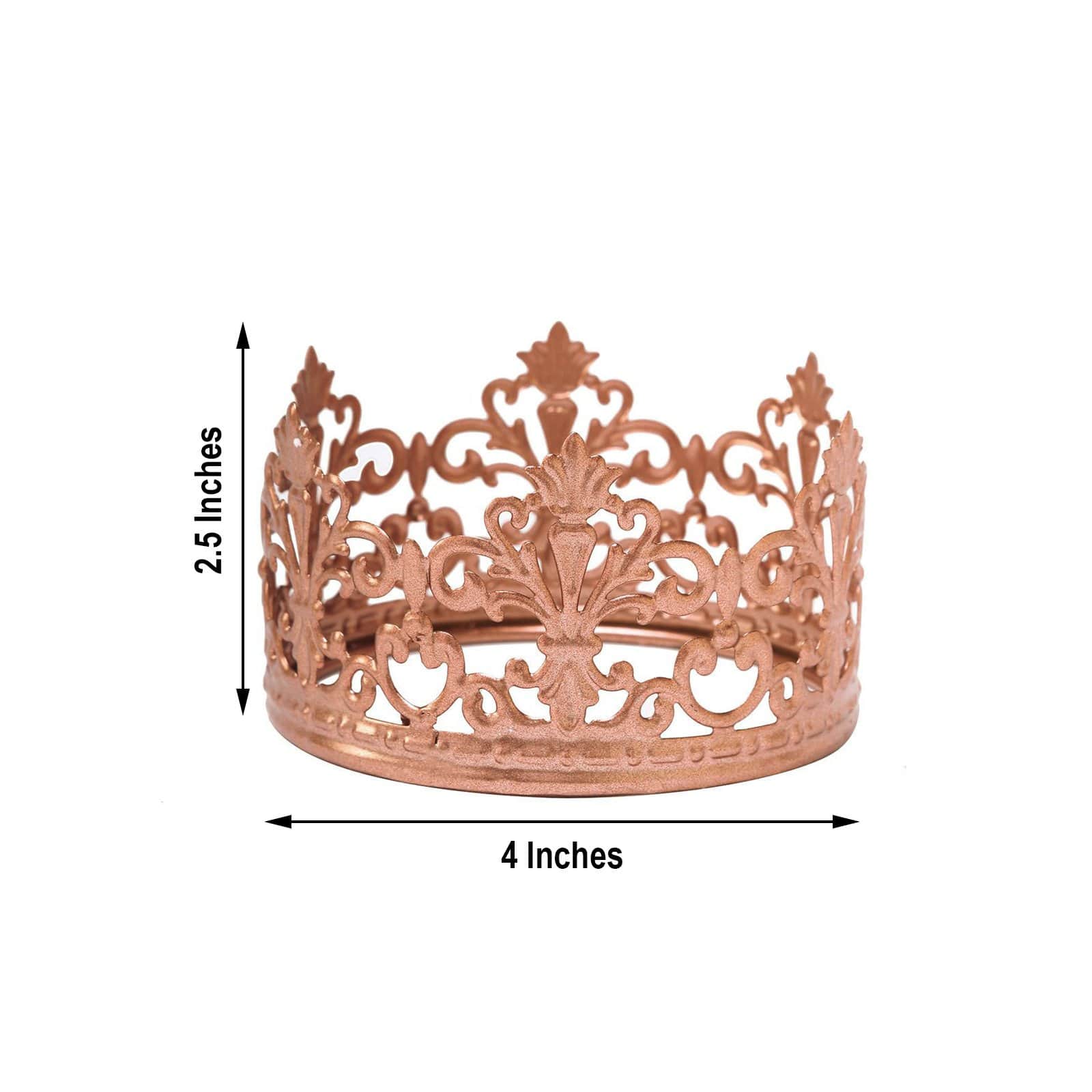 Metal Crown Cake Topper Princess Kids Birthday Party Decorations